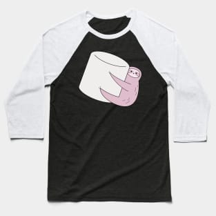 Sloth Hugging a Marshmallow Baseball T-Shirt